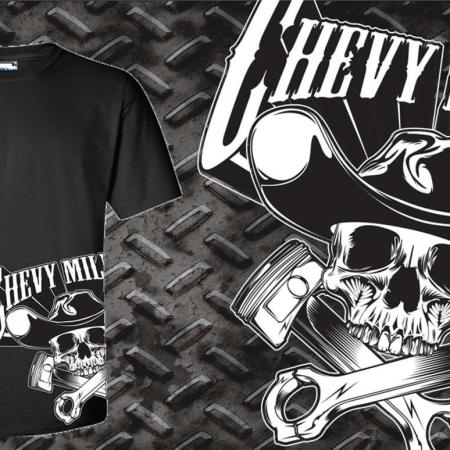 Chevy Militia Side Piston Tshirt