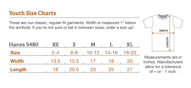 Hanes Sweater Size Chart